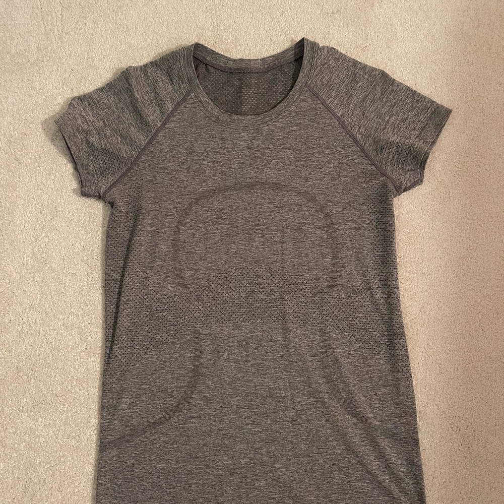 Lululemon Gray Swiftly Tech Short-Sleeve Shirt